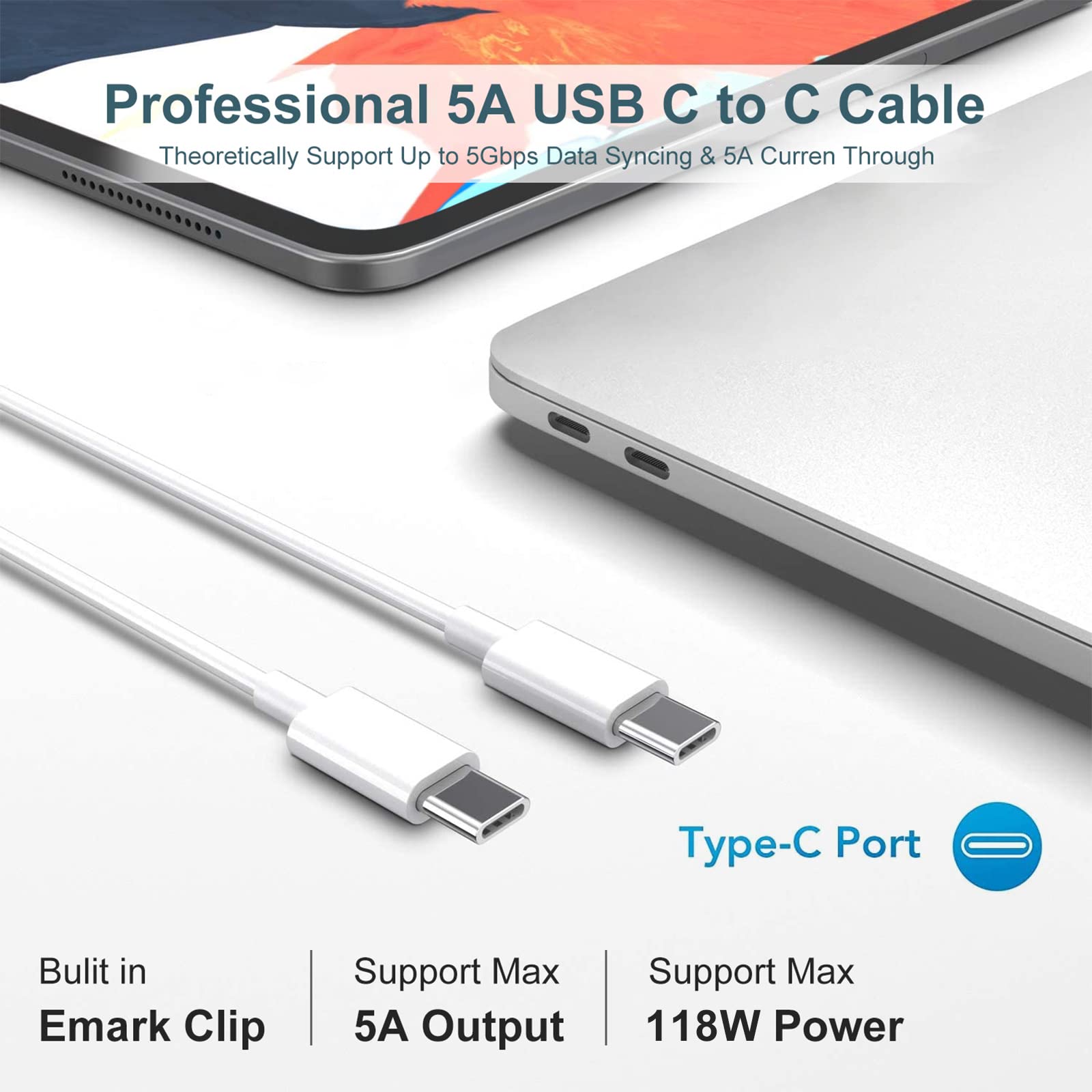 Amazon.com: Mac Book Pro 充電器- 118W USB C 充電器快速充電器